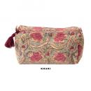 プリントポーチ カーキ 雑貨 持ち運び サブバッグ 収納 小物 幅18.5 通販