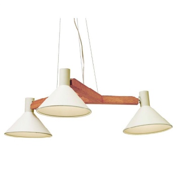 ペンダントライト 3灯 カフェ オフィス 角度調節 ホワイト 電球無し