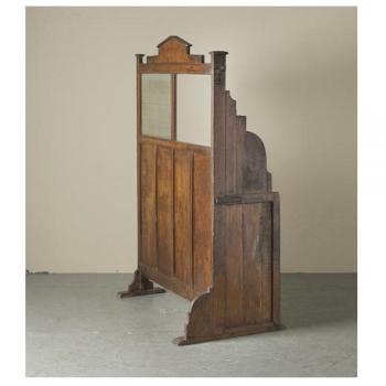 パーテーション アンティーク家具 おしゃれ 木製 ミディアムブラウン ナチュラル 北欧調 幅110