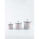 点線キャニスター red キッチン用品 食材保存 ナチュラル おしゃれ 高さ100~155