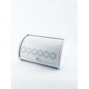 ローラートップブレッド缶S マーガレット キッチン用品 ホワイト ナチュラル 保存容器 長さ390