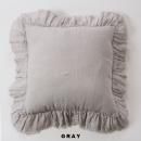 リネン無地クッションカバー グレー 雑貨 リビング リネン 幅45 通販