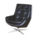 ブラックレザーエグゼクティブソファ(北欧アンティーク・ヴィンテージ1点もの)