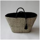 RAFFIA ワイドバッグ モデロ BK トート おしゃれ ナチュラル 幅50cm