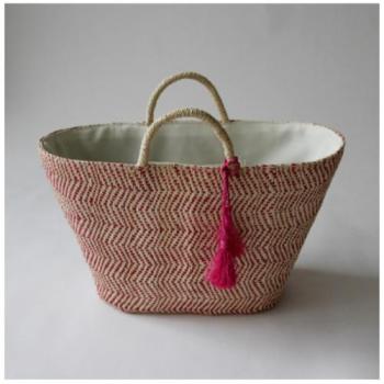 RAFFIA ワイドバッグ モデロ PK トート おしゃれ ナチュラル 幅50cm