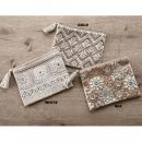 刺繍ビーズポーチ ミックス フラット 雑貨 小物 コスメ おしゃれ 幅20 通販