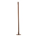 フロアライト シンプル 温かみ おしゃれな演出 ブラウン 木調塗装 LED電球付き