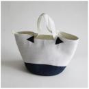 ビコロール マルシェバッグ WH ホワイト かごバッグ おしゃれ ナチュラル 直径28cm