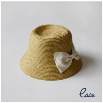 アンダリ RIBBON KID’S ハット WH おしゃれ ナチュラル 帽子 直径52cm