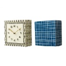 掛け時計 ボックス ディスプレイ モダン ブルー