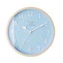 電波掛け時計 カラフル オシャレ アクセント ブルー