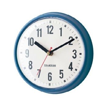 掛け時計 シンプル クロック カラフル アナログ ネイビー