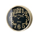 置き時計 デスク テーブル 卓上 アルミ ブラック