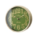 置き時計 デスク テーブル 卓上 アルミ グリーン