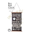 掛け時計 バスロール タペストリー ユニーク ブラック