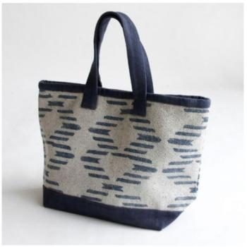 トートバッグ パイピング マルカー NV ネイビー コットン おしゃれ ナチュラル 幅35