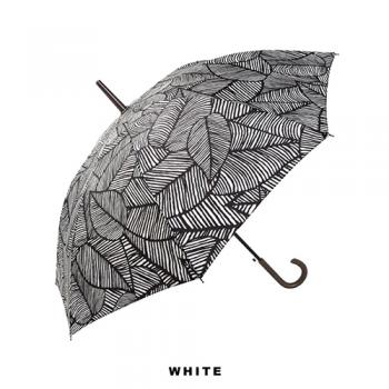 アフリカンプリント柄傘 ホワイト アンブレラ 上品 UV加工 高さ83 通販