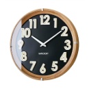 電波掛け時計 シック 落ち着いた雰囲気 リビング ブラック