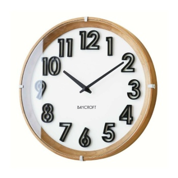 電波掛け時計 シック 落ち着いた雰囲気 リビング ホワイト