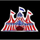 刺繍ブローチ サーカステント ファッション アクセサリー 飾り 高さ5 通販