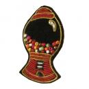 刺繍ブローチ ガムボールマシーン ファッション アクセサリー 高さ5 通販