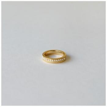 リング S 真鍮 アクリルパール 大人可愛い 通販