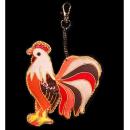 刺繍キーホルダー ニワトリ 鳥 アクセサリー 飾り おしゃれ 高さ9 通販