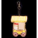 刺繍キーホルダー ポップコーンカート アクセサリー 飾り 高さ9 通販
