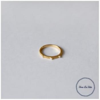 リング L 真鍮 アクリルパール 大人可愛い 通販