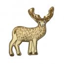 刺繍キーホルダー シカ 動物 アクセサリー 飾り おしゃれ 高さ12 通販