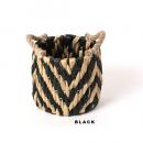 持ち手つきバスケット ブラック ショート かご 収納 小物入れ 高さ17 通販