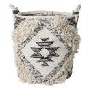 プランターカバー L 植木鉢 手織り ガーデニング 小物入れ 高さ30 通販