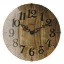 電波掛け時計 木目調 シンプル モダン 温かみ ブラウン