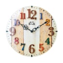 電波掛け時計 カラフル文字 オシャレ アンティーク リビング 子供部屋 ポップ