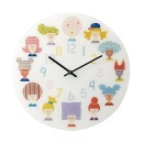 掛け時計 カラフル ハッピー 子供 リビング ダイニング 子供部屋
