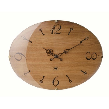 掛け時計 楕円 シック モダン レトロ 落ち着いた雰囲気 ナチュラル
