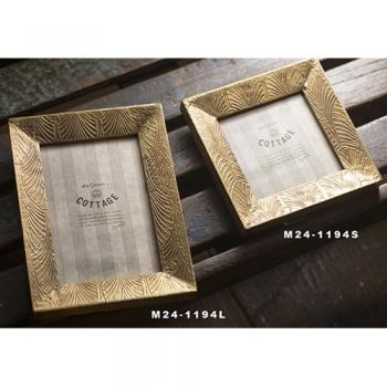 フォトスタンド プラント柄 L ゴールド フォトフレーム 写真 高さ19 通販