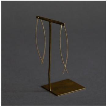 ピアス レディース ライン 揺れる 真鍮 おしゃれ 通販