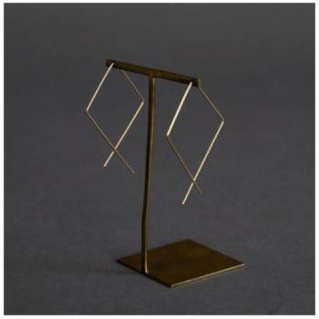 ピアス レディース ライン 揺れる 真鍮 おしゃれ 通販