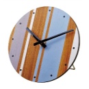 置き時計 かわいい カラフル デスク テーブル 机 卓上 クロック クオーツ ライトブルー