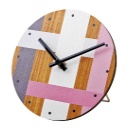 置き時計 かわいい カラフル デスク テーブル 机 卓上 クロック クオーツ ピンク