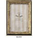 フォトフレーム ブラック クラシカル 壁掛け 写真立て 長方形 高さ18.5 通販