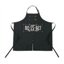 エプロン アウトドア レジャー キャンプ ナンバープレート ブラック