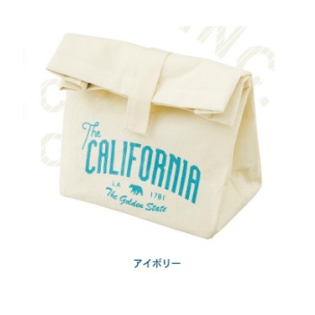 ランチバッグ シンプル お弁当袋 ピクニック お出かけ アルミ アイボリー