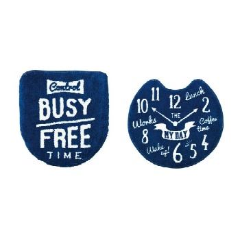 トイレマット トイレフタカバー セット アメリカンテイスト インパクト おしゃれ 私の一日