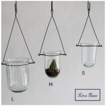 テラリウム L ガラス フラワーベース ハンギング 通販