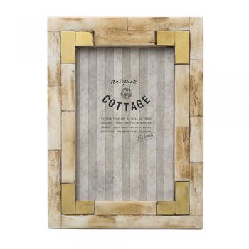 ボーン×ブラスフォトスタンド L 写真立て フォトフレーム 高さ19 通販