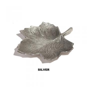 メープルプレート シルバー トレー 小物 レトロ アンティーク 植物 通販