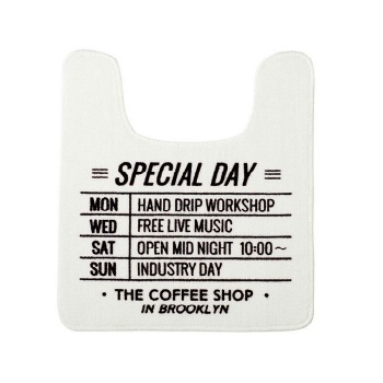 トイレマット アメリカンスタイル トイレ オシャレ かっこいい ホワイト