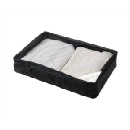 パッキングバッグ トラベル 旅行 スーツケース 衣類 整理 旅行バック整頓 消臭 Mサイズ ブラック